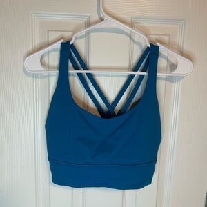 Blue Lululemon Energy Bra Longline Size 10